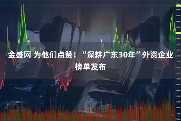 金盛网 为他们点赞！“深耕广东30年”外资企业榜单发布