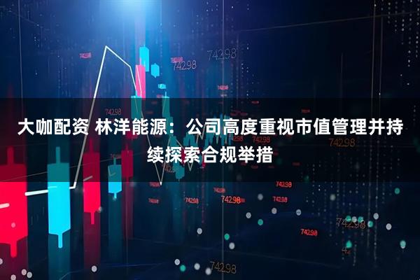 大咖配资 林洋能源：公司高度重视市值管理并持续探索合规举措